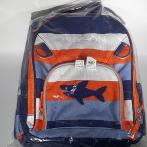 POTTERY BARN KIDS strip shark Backpack